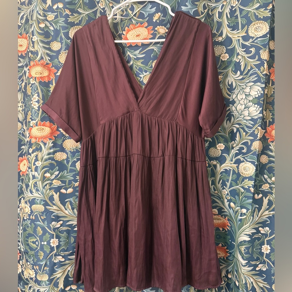 Mustard Seed Deep Purple V-Neck Tunic